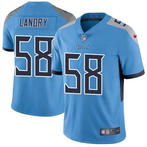 Men Tennessee Titans #58 Harold Landry Nike Light Blue Vapor Limited NFL Jersey